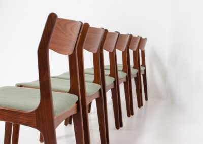 teak danish dining chairs by Farso