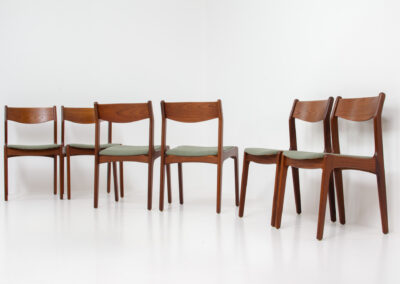 teak danish dining chairs by Farso