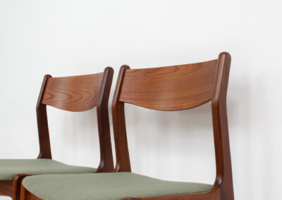 teak danish dining chairs by Farso