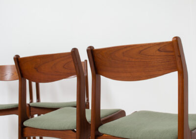 teak danish dining chairs by Farso