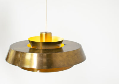brass nova pendant light by jo hammerborg for fog & morup