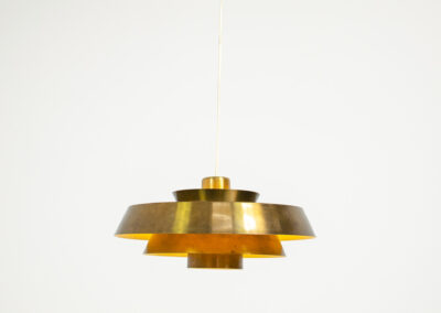brass nova pendant light by jo hammerborg for fog & morup