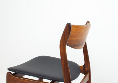rosewood dining chairs p e jorgensen farso danish design