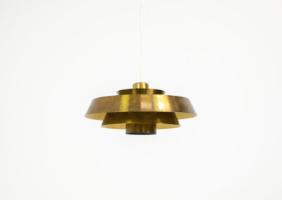 brass nova pendant light by jo hammerborg for fog & morup