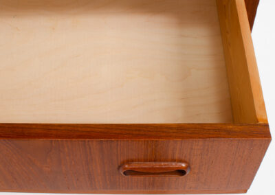danish teak tallboy chest of drawers