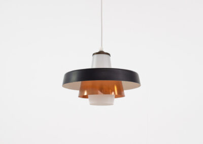 rare voss belysning danish pendant light with copper