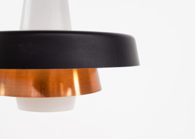 rare voss belysning danish pendant light with copper