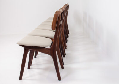 Set of 6 impressive Model 74 dining chairs by Ib Kofod-Larsen denmark