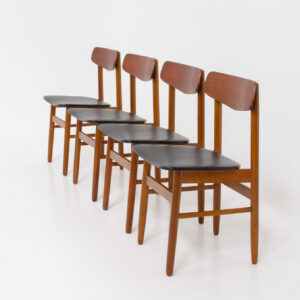 Set of 4 Danish dining chairs