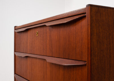 Danish tallboy chest of drawers in teak