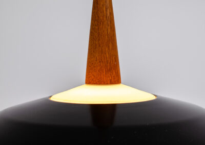 Mid-century Danish opaline glass pendant light