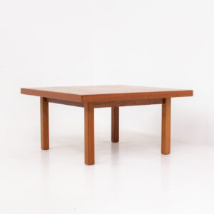 Square teak coffee table by Hans J. Wegner for Getama