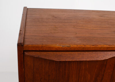 Danish tallboy chest of drawers in teak