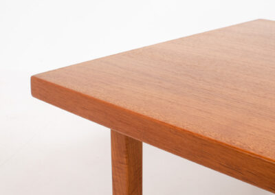 Square teak coffee table by Hans J. Wegner for Getama