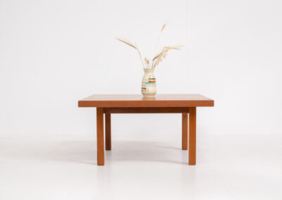 Square teak coffee table by Hans J. Wegner for Getama