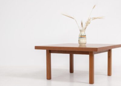 Square teak coffee table by Hans J. Wegner for Getama