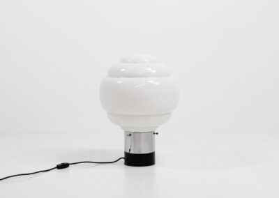 Huge table lamp by Carlo Nason for Mazzega (Italy, 1970s).A stunning design, made out of chrome and Murano glass. With its 55cm in height it’s a fairly large table lamp so it could perfectly be used as a floor lamp aswell.In very good condition!