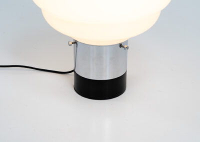 Huge table lamp by Carlo Nason for Mazzega (Italy, 1970s).A stunning design, made out of chrome and Murano glass. With its 55cm in height it’s a fairly large table lamp so it could perfectly be used as a floor lamp aswell.In very good condition!