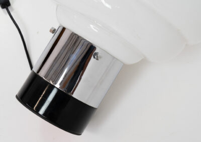 Huge table lamp by Carlo Nason for Mazzega (Italy, 1970s).A stunning design, made out of chrome and Murano glass. With its 55cm in height it’s a fairly large table lamp so it could perfectly be used as a floor lamp aswell.In very good condition!