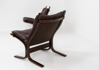 Pair of “Siesta” lounge chairs by Ingmar Relling for Westnofa (Norway, 1960s). One of the most comfortable chairs we have ever sat in! Made with leather and bentwood. The leather is still original and in amazing condition! Can be sold separately if requested.