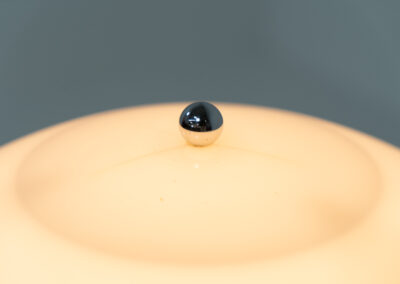 Panthella table lamp by Verner Panton for Louis Poulsen (Denmark, 1970s). A Danish design classic in good and original condition.