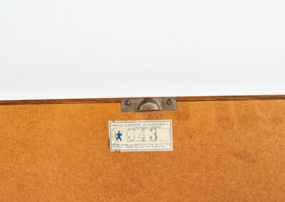 Mid-Century wall mirror in rosewood by Aarhus Glassliberi (Denmark, 1960s). Perfectly built, amazing woodgrain and very timeless. In good condition. Labeled on the back.