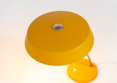 Colorful desk lamp by VEB Narva (Germany, 1950s). A very nice and colorful piece which was clearly inspired by Louis Kalff’s work. It is newly rewired, professionally cleaned and in remarkable condition!