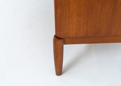 Exceptional sideboard by Henry W. Klein for Bramin (Denmark, 1960s). This is truly a masterpiece! Crafted with high-quality materials and stunning attention to detail, it offers the perfect blend of aesthetics and functionality. This piece features two big sliding doors with adjustable shelves inside, allong with four drawers. The sideboard is in excellent condition!