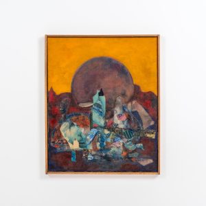 Colorful abstract painting (Denmark, 1971). Definitely a beautiful work that adds a vibrant touch to any room with its bold colors and amazing textures! Created and signed in 1971. In good condition.