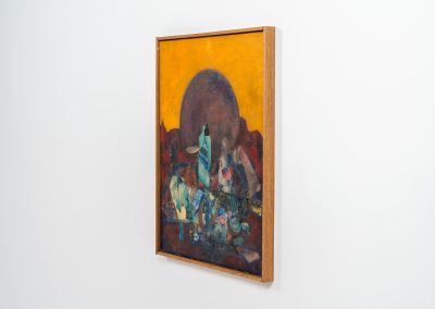 Colorful abstract painting (Denmark, 1971). Definitely a beautiful work that adds a vibrant touch to any room with its bold colors and amazing textures! Created and signed in 1971. In good condition.