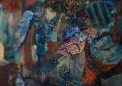 Colorful abstract painting (Denmark, 1971). Definitely a beautiful work that adds a vibrant touch to any room with its bold colors and amazing textures! Created and signed in 1971. In good condition.