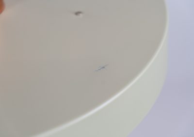 Danish pendant light 1960s. This Danish pendant light from the 1960s features a stunning combination of a copper shade and an olive green lacquered aluminum shade. The copper has a beautiful patina due to its age. The lamp is in very good condition, with a small scuff on the lacquer at the top.