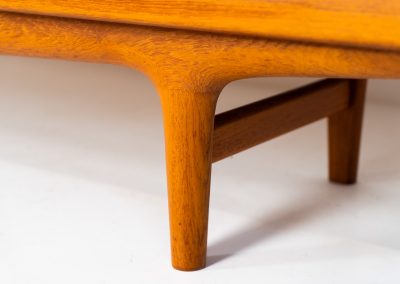 Exceptional sideboard by Johannes Andersen for CFC Silkeborg (Denmark, 1960s). Just wow.. what a piece! Clearly an example of top-notch Danish craftmanship, designed by one of Denemarks most beloved designers, Johannes Andersen. The sideboard is made out of teak and features stunning organic shapes and lots of amazing details, like the two big tambour doors and the rounded handles. This piece presents itself in mint condition with no damages or significant using traces.