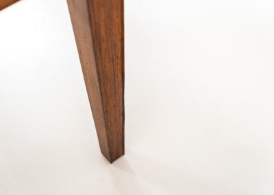 Large Rosewood coffee table by Severin Hansen for Haslev Møbelfabrik (Denmark, 1960s). A beautifully crafted coffee table made from rich rosewood, showcasing a stunning wood grain and an elegant, minimalist design. The seamless joinery between the tabletop and legs is a testament to exceptional craftsmanship and a signature technique of Severin Hansen. A timeless piece that embodies Danish modern design at its finest. It is in very good condition!