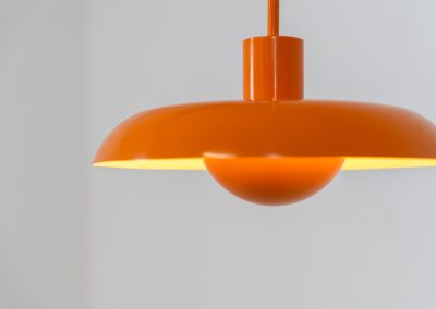 Iconic RA-24 pendant light by Piet Hein for Lyfa (Denmark, 1960s). Originally conceived in the early 1930s by Danish designer and poet Piet Hein, the RA lamp was ahead of its time. Due to the outbreak of the Second World War, the design never entered full-scale production back then. It wasn't until 1969 that LYFA finally brought the lamp into proper production. This example is in excellent condition, very close to mint. The original LYFA label is stamped into the suspension rod.