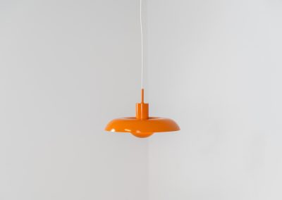 Iconic RA-24 pendant light by Piet Hein for Lyfa (Denmark, 1960s). Originally conceived in the early 1930s by Danish designer and poet Piet Hein, the RA lamp was ahead of its time. Due to the outbreak of the Second World War, the design never entered full-scale production back then. It wasn't until 1969 that LYFA finally brought the lamp into proper production. This example is in excellent condition, very close to mint. The original LYFA label is stamped into the suspension rod.