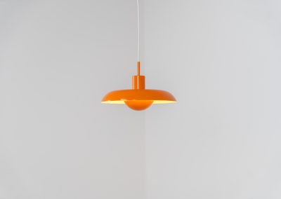 Iconic RA-24 pendant light by Piet Hein for Lyfa (Denmark, 1960s). Originally conceived in the early 1930s by Danish designer and poet Piet Hein, the RA lamp was ahead of its time. Due to the outbreak of the Second World War, the design never entered full-scale production back then. It wasn't until 1969 that LYFA finally brought the lamp into proper production. This example is in excellent condition, very close to mint. The original LYFA label is stamped into the suspension rod.