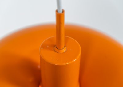 Iconic RA-24 pendant light by Piet Hein for Lyfa (Denmark, 1960s). Originally conceived in the early 1930s by Danish designer and poet Piet Hein, the RA lamp was ahead of its time. Due to the outbreak of the Second World War, the design never entered full-scale production back then. It wasn't until 1969 that LYFA finally brought the lamp into proper production. This example is in excellent condition, very close to mint. The original LYFA label is stamped into the suspension rod.