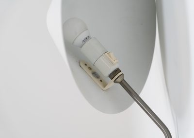 Stunning pair of “VIP” wall lights by Jørgen Gammelgaard for Pandul (Denmark, 1980s). These sleek wall lights are highly adjustable, both in height, angle and shade position. They are in very good condition, and marked by maker.