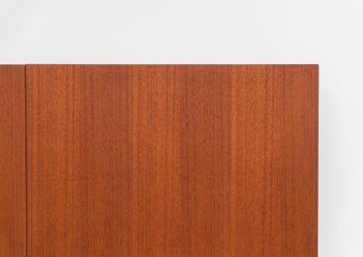 Iconic B60 sideboard by Dieter Waeckerlin for Behr (Germany, 1950s). This highly sought after and significant “B60” sideboard is a masterful blend of minimalistic design and functional elegance. It’s unbelievable this piece was made in the 50’s and is yet so timeless. It contains four drawers and four doors with a minimal gap between them. The inside offers lots of storage space with adjustable shelves. It is in amazing condition with minor sings of use and age.
