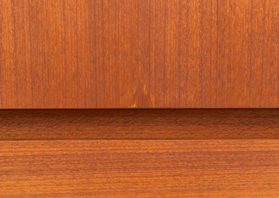 Iconic B60 sideboard by Dieter Waeckerlin for Behr (Germany, 1950s). This highly sought after and significant “B60” sideboard is a masterful blend of minimalistic design and functional elegance. It’s unbelievable this piece was made in the 50’s and is yet so timeless. It contains four drawers and four doors with a minimal gap between them. The inside offers lots of storage space with adjustable shelves. It is in amazing condition with minor sings of use and age.