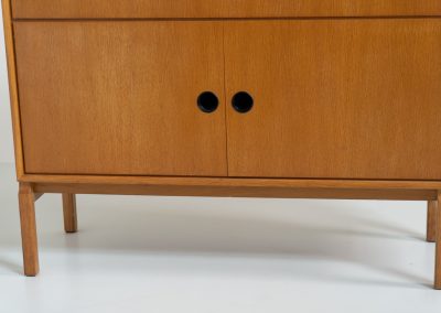 First edition MTP cabinet by Marian Grabinski for IKEA (Sweden, 1961s). Rare find! This vintage IKEA cabinet is a first-edition piece from the original prototype series created in 1961, shortly before the MTP series was introduced in the IKEA catalogue in 1962. At the time, IKEA had just one store, located in Almhult, Sweden. The MTP series was originally designed by Marian Grabinski as a wedding gift for Ingvar Kamprad, founder of IKEA. The cabinet is in very good vintage condition, with some visible signs of use and areas of discoloration, as shown in the photos. Stamped on the back.